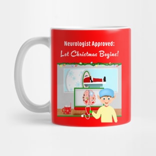 Santa In MRI Christmas Neurologist Mug